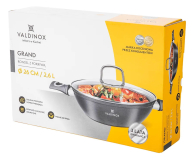 Altom Valdinox Grand rondel 26cm 2,6l. z pokrywą szklaną - 1580502 - zdjęcie 7